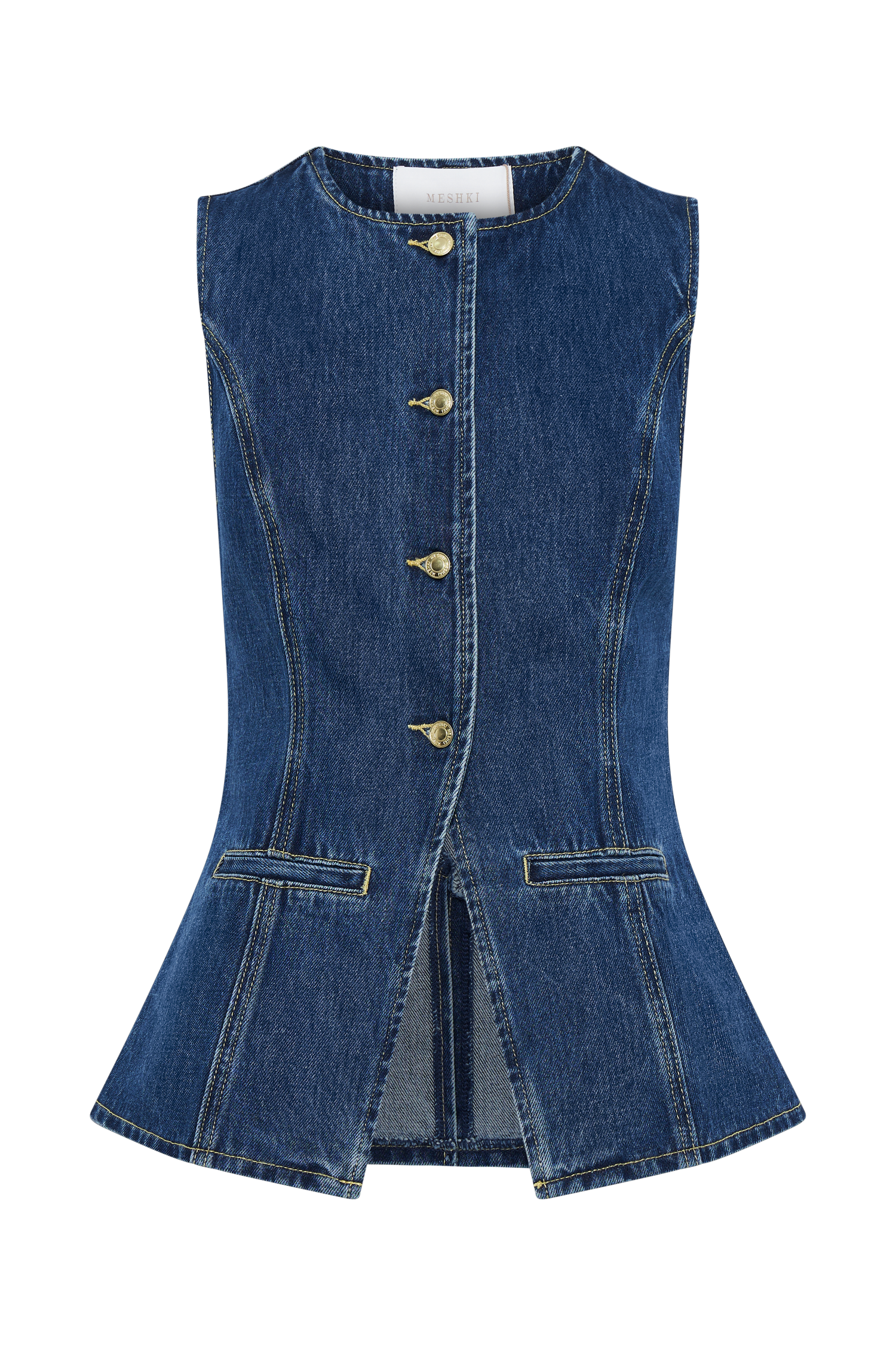 Celeste| Trendigt denimset med knappar