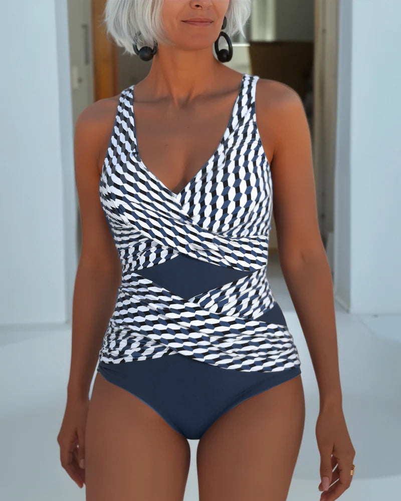Design Bikini Incrociato Medievale per Abbigliamento da Spiaggia Casual