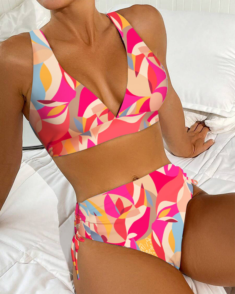 Bikini Sexy Méd Tryck
