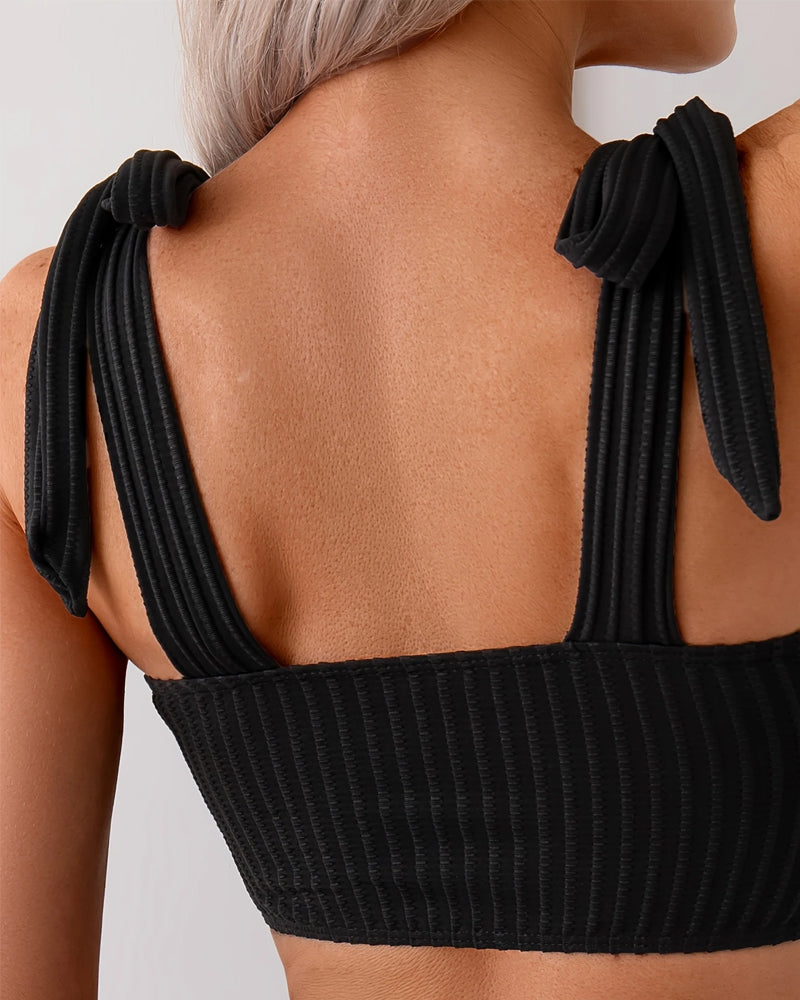 Bikini a Lacci Monocromo Triangle