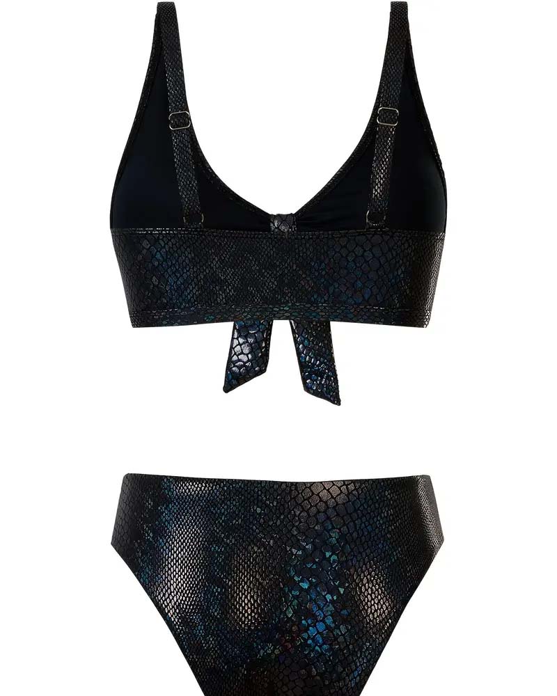 Bikini Ormmönster Bröstknut Vita Alta Triangolo